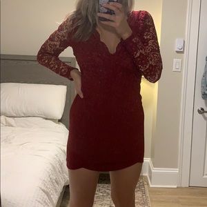 Red Lace Dress